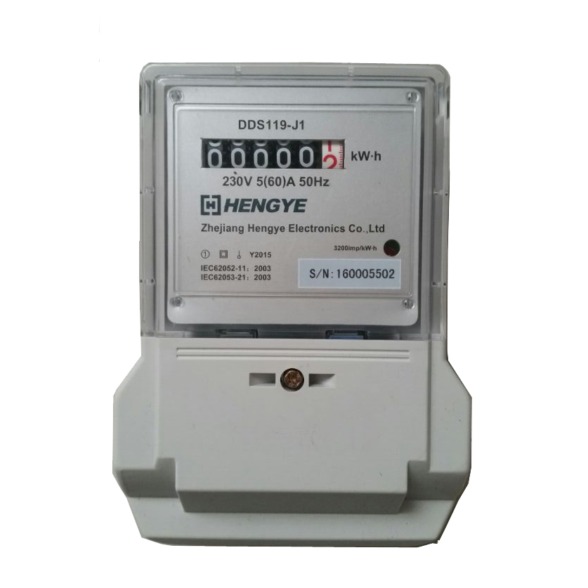 Single phase residential electricity meter